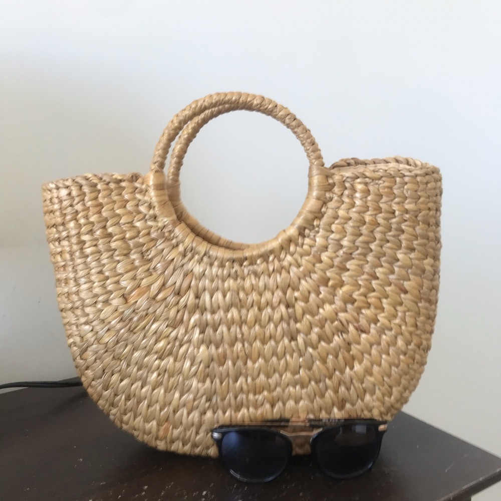 Wicker Beach Bag